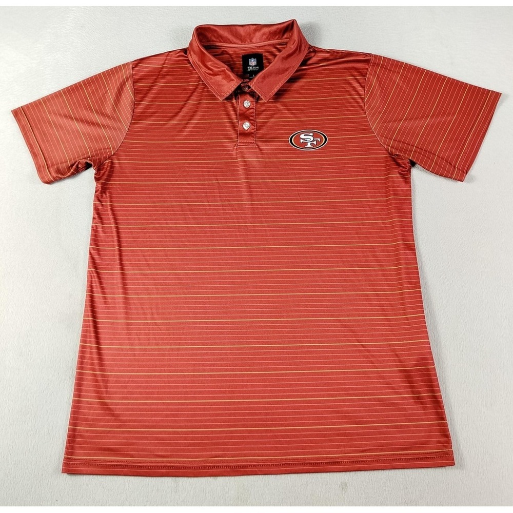 San Francisco 49ers Shirt Mens Large Red NFL Football NFL Team Apparel Polo